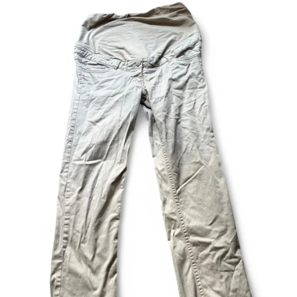 H&M Beige Maternity pants size 8 - Picture 1 of 5